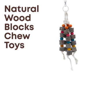 Natural Wood Blocks Chew Toys