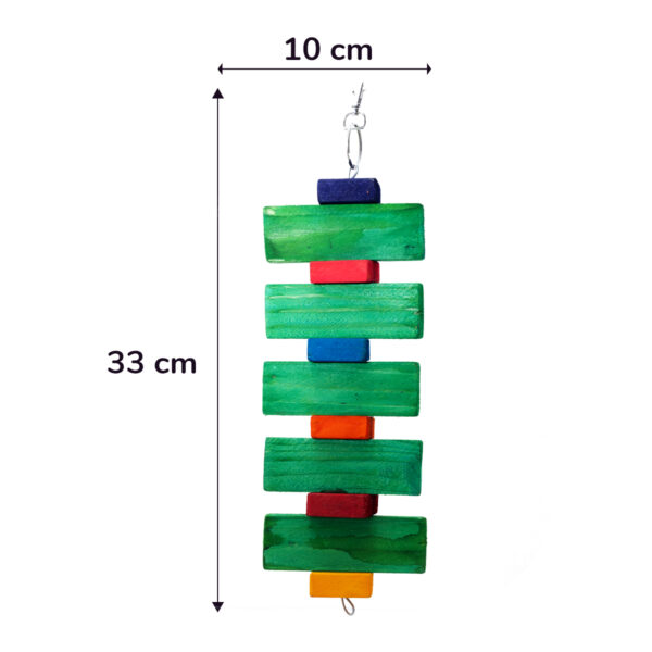 Coloured Square Block Chew Toy - Image 2