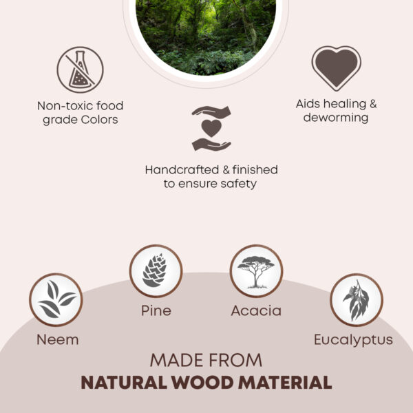 Natural Wood Blocks Chew Toys - Image 5